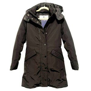 Whitesky $850 Premium Down Long Puffer Coat XS Black Water-Resistant NWT